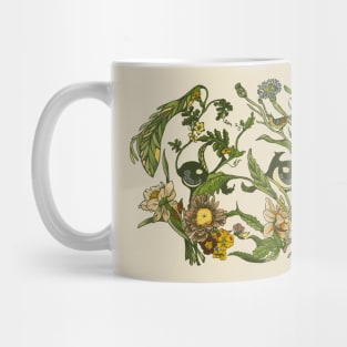 Botanical Pug Mug